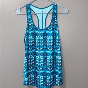Old Navy active semi-fitted blue tank top Sz Sm